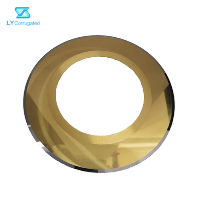 Lapisan Emas Tungsten Carbide Pemotong Papan Bergelombang 240x32x1.2 Blade Edaran