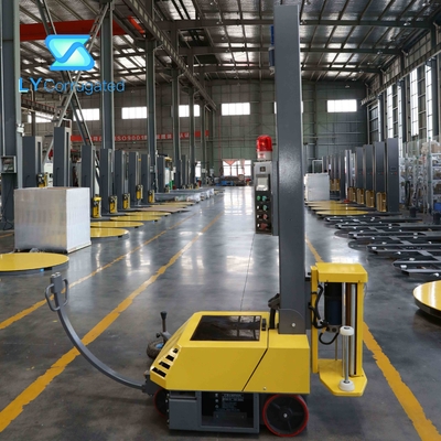 100KG Walking Wrapping Carton Packing Machine Shrink Stretch Film Tinggi 2100mm