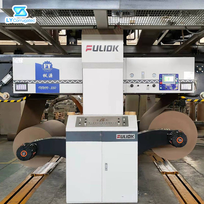 Lini Produksi Karton Bergelombang 2200mm Kontrol PLC Corrugator Splicer