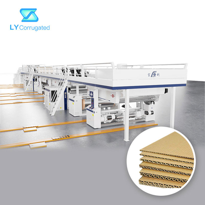 Pemanasan Uap Lini Produksi Karton Bergelombang 2 Ply Lebar 2800mm