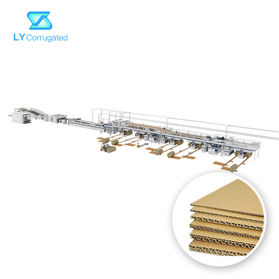 Pemanasan Uap Lini Produksi Karton Bergelombang 2 Ply Lebar 2800mm