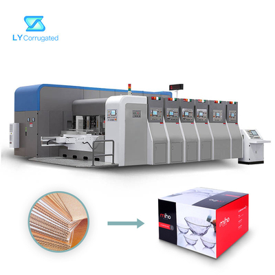 Mesin Cetak Flexo Karton 6 Warna 900mm × 2100mm Makan