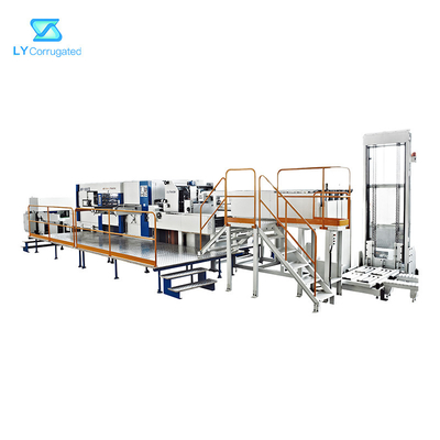 Kecepatan Tinggi Kotak Bergelombang Die Punching Machine Platen Kecepatan 350tons