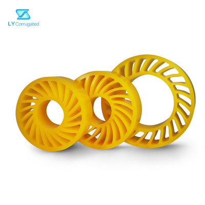 Suku Cadang Mesin Bergelombang Polyurethane 165 * 65 * 50 No Crush Sun Wheel Untuk NC Cutter