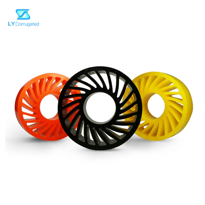 Bagian Mesin Bergelombang TUV roda berlapis pu 330mmx220mmx70mm