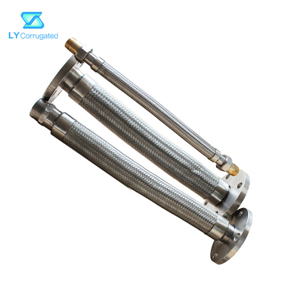 Garis Bergelombang Selang Logam Fleksibel Penyegelan Yang Baik 304 316 Sambungan Tabung Stainless Steel