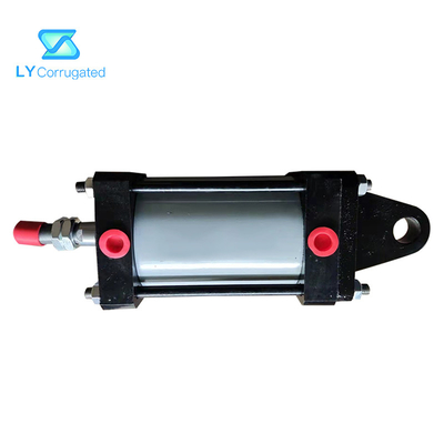 Aluminium Alloy Pneumatic Valve Air Piston Cylinder Untuk Mesin Bergelombang Facer Tunggal