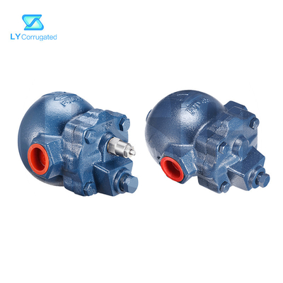 1/2 &quot;Koneksi Suku Cadang Mesin Bergelombang Besi Ulet F22 Ball Float Thermostatic Valve Steam Trap