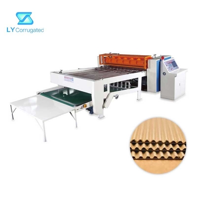 Mesin Karton Bergelombang 21KW Single Faced Corrugated Sheet Cross Vertical Cutter